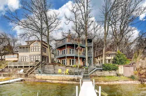 Experience lakefront luxury with spectacular views on Lake James, Indiana!