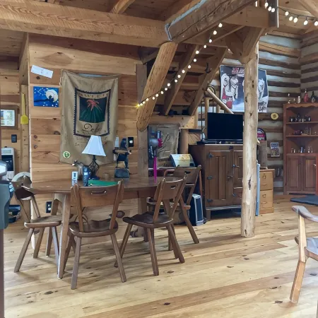 Cozy hand-built cabin in the heart of wine country, near mountains and Mayberry
