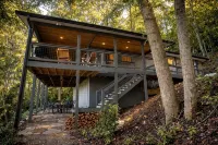 Charming Bear: Secluded Mountain Cabin w/ Firepit, Views, 2 Living Areas & Pets!