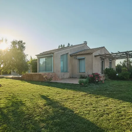 Villa du Mas Rose at Saint-Gilles in the Gard region of the Costières de Nîmes.