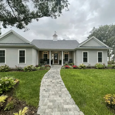 Brand new private  beachfront home in Mashpee on Waquoit Bay