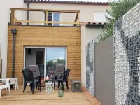 Gîte Du Soleil Maison Traversant Avec Terrasse et Solarium Hotele w: Sorede