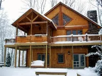 Luxury Lake Chalet Hot Tub Private Boat Slip  Amazing Mountain View’s Sleeps 10 - Alphydda