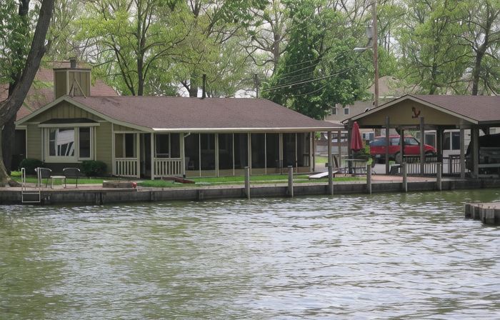 Schmucker Rentals, Tecumseh Island.  Great fishing off the point.