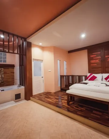 ห้องสวีทพร้อมอ่างอาบน้ำ