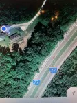 Cabin hidden in the woods 2 miles off I77 by OH WV border