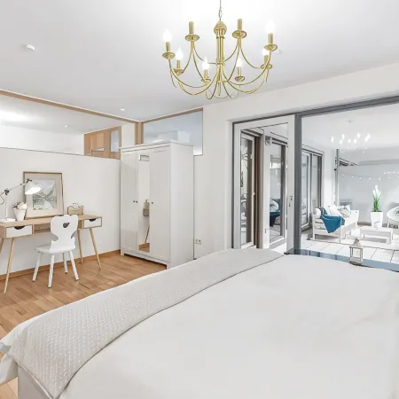 Two-room apartment in the city center with underground parking space