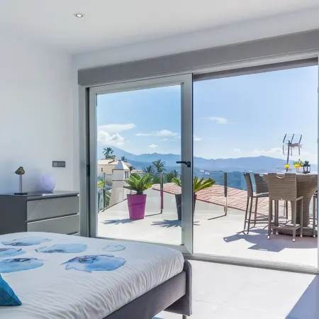 Amazing modern villa with heated pool and breath taking view