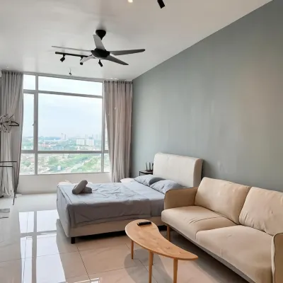 3pax clean studio| Perfect JB view | Paradigm and UTM 柏齡購物中心附近的飯店