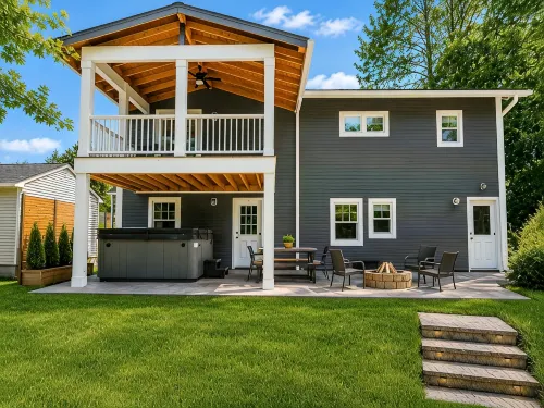 Second floor unit close to downtown Beulah & Crystal Lake for year-round fun! - 4-Star