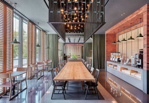 저스트 슬립 타이난 후산 조식 또는 객실 이미지