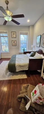 Charming newly renovated full floor Jersey City brownston with WiFi, AC