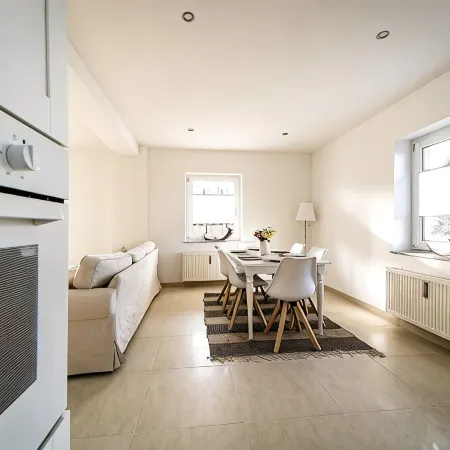 Quiet, ground-floor apartment just outside Quedlinburg, perfect for families
