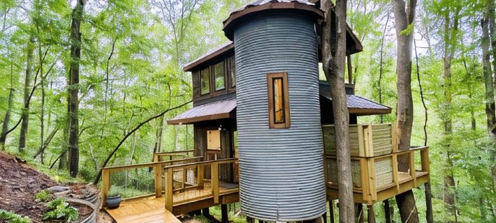 Tech Time: Secluded Treehouse Overlooking Creek ランプキンのホテル