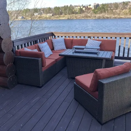 Keweenaw's Houghton Haven waterfront home. Secluded & private, yet close to town