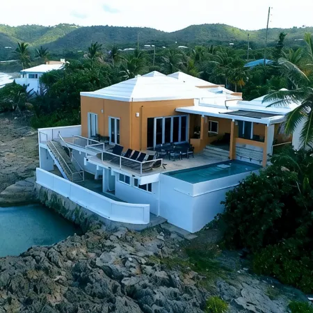 Private Gated Ocean Front Villa Pool&Tide Pool Cane Bay Beach Wifi Wedding Venue