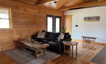 Cozy cabin with indoor fire place