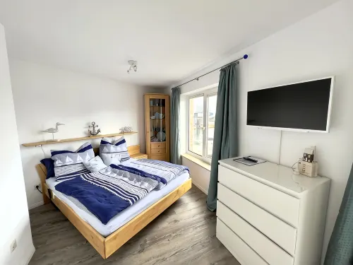 Apartment directly in the city marina / yacht harbor with a fantastic view also with dog - ห้องครัว
