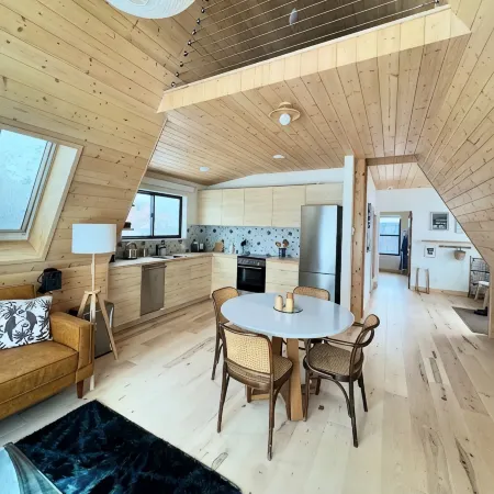 Stylish Nordic A-frame in Downtown Victor