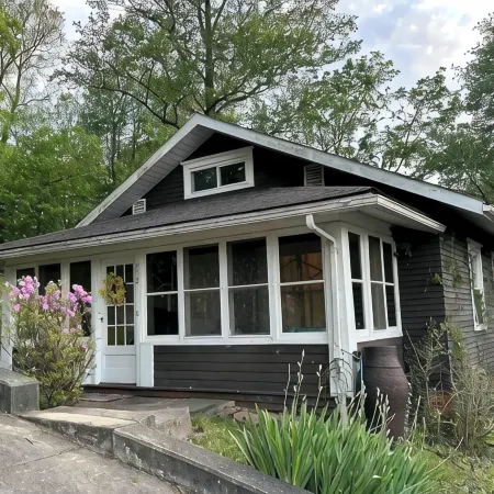 Bird's Eye View- Bungalow with Screened-in Porch and Fireplace