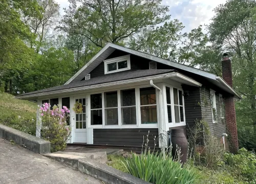 Bird's Eye View- Bungalow with Screened-in Porch and Fireplace - 3-Star