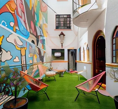 Hostal Fungi Casa Rosa Отели рядом с достопримечательностью «Театр «Форо-Шекспир»»