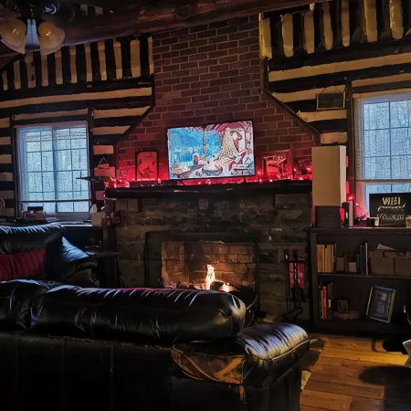 Old World Swiss Cabin Nestled In Woods Ancient Lore & Neyland Stadium Close by
