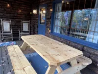 The perfect ADK log cabin getaway on 4 acres and 5 min. to town!
