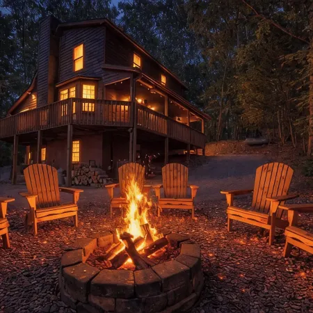 Lazy Daze - 3Br Cabin w/Mountain Views, Wrap Porch, Sauna, Firepit!