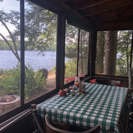 Charming Waterfront Cabin with Mountain View and Private Beach Access!