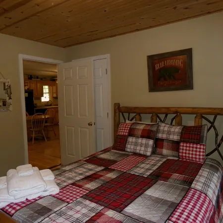 Private retreat at the waters edge of one of NE Ga premier trout streams.