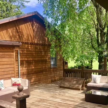 Your Get away in a Modern Creekside  Cottage Directly on Pine Creek & Rail Trail