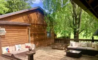 Your Get away in a Modern Creekside  Cottage Directly on Pine Creek & Rail Trail - Country Houses