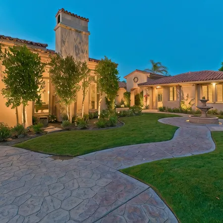 Contemporary PGA West Retreat on Greg Norman Course with West Mountain Views