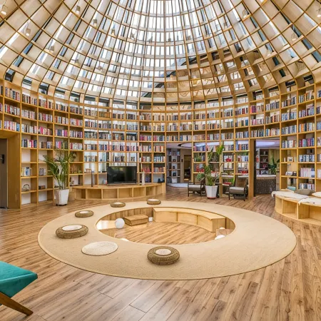 Padding Starry Sky Library Homestay