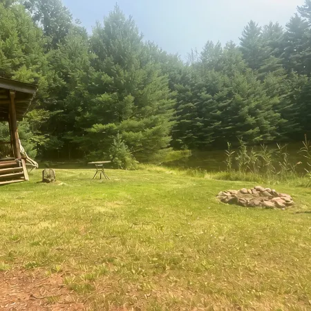 Very private log cabin nestled in the woods to unwind & unplug.