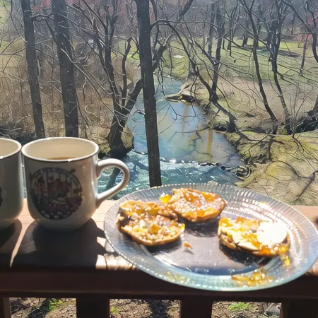 NC Cabin Creekside: Stunning Creek Views, Sleeps 7 —5 Stars