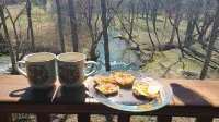 NC Cabin Creekside: Stunning Creek Views, Sleeps 7 —5 Stars