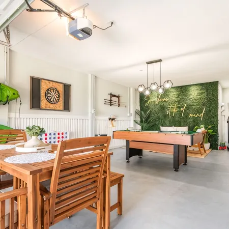 Pool & Beach, Game Room, View & Gym Equipment