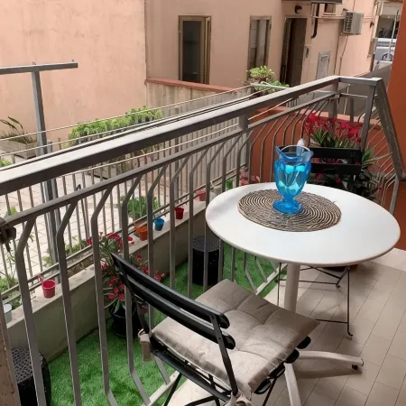 Large apartment between beach and city- With parking and private beach.