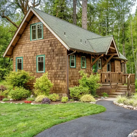 Cozy, Charming Two Bedroom McKenzie Bridge River Front Cabin for 2 Guests,