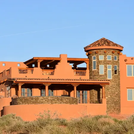 CUSTOM BUILT STUNNING Home Towering above the Colorado River/Lake Pow
