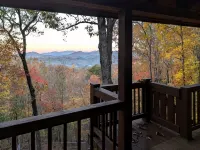 Log Cabin with Mountain Views: Hot Tub, Game Room, Fenced Yard - Mountain View