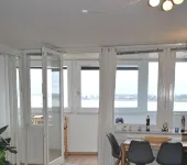 Very best location! In Columbus Center located apartment overlooking the Weser - balcony