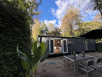 Deluxe chalet with private outside jacuzzi.