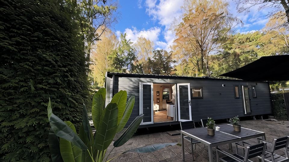 Deluxe chalet with private outside jacuzzi.