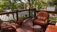 Lakefront Log Home 12 feet Away from Lake