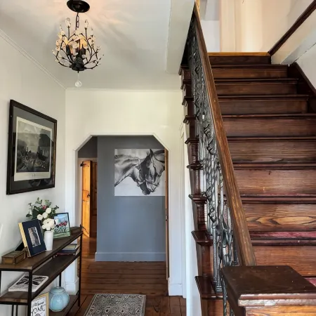 The George is an elegant restored home in the Hudson Valley