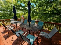 Spacious 5 BR/3 BA Pocono Chalet game room in the Hideout - 4-Star