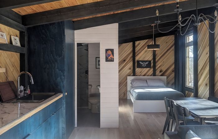 Modern Cloudland Cabin, 1.5 miles of private trails through 10 acres of woodland
